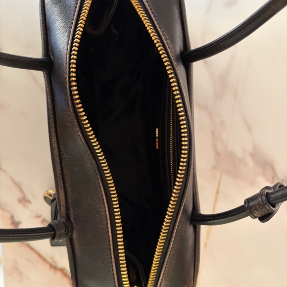 Miu Miu Beau Small Nappa Leather bag Coffee Small - Picture 10 of 14